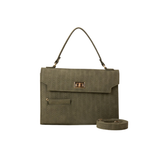 Olive Green Structured Handbag